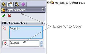 Hidden Copy Surface/Face