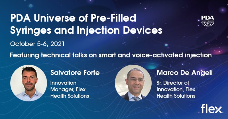 Attend Flex's Presentations at the PDA Universe of Pre-Filled Syringes and Injection Devices Conference