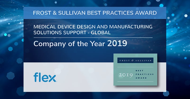 Frost & Sullivan recognizes Flex Health Solutions with the 2019 Global Company of the Year Award.