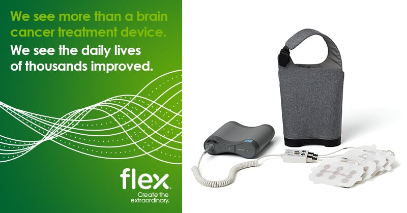 Case Study: Novocure Calls on Flex to Design a More Practical Brain Cancer Treatment
