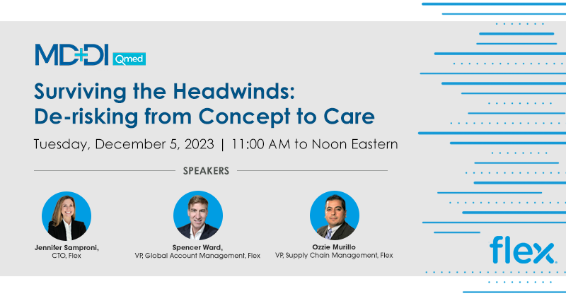 Join Our MDDI Webinar - Surviving the Headwinds: De-risking from Concept to Care